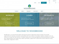 woodbrooke.org.uk Webseite Vorschau