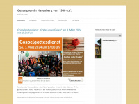 gesangverein-harenberg.de Webseite Vorschau