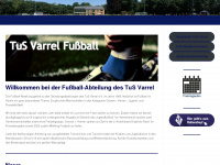 varrel-fussball.de Webseite Vorschau