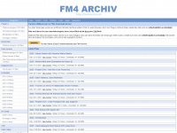 fm4-archiv.at Webseite Vorschau