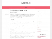 llelectric.dk Webseite Vorschau