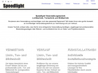 speedlight.ch Webseite Vorschau
