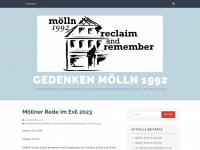 gedenkenmoelln1992.wordpress.com Webseite Vorschau