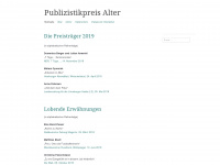 publizistikpreissenioren.wordpress.com Webseite Vorschau