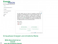 energievision-eg.de Webseite Vorschau