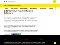 schulevaluation-so.ch Webseite Vorschau