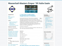 halle-wasserball.de Webseite Vorschau