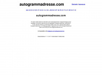 autogrammadresse.com Webseite Vorschau