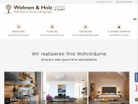 wohnen-holz.at Webseite Vorschau