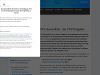 pkv-gesundheit.de Webseite Vorschau