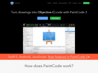 paintcodeapp.com Webseite Vorschau