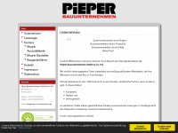 pieper-bauunternehmen.de Webseite Vorschau