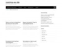 cosima-ev.de Webseite Vorschau