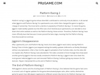 pr2game.com Webseite Vorschau