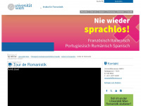 romanistik.univie.ac.at Webseite Vorschau