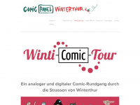 comicpanel.ch Webseite Vorschau