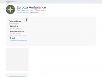 europa-ambulance.at Webseite Vorschau