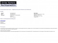 ulrike-hamers.de Webseite Vorschau