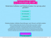 klebebuchstaben-aufkleber.de Webseite Vorschau