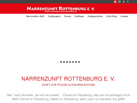 narrenzunft-rottenburg.de Webseite Vorschau