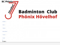 badminton-hoevelhof.de Webseite Vorschau