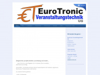 eurotronic-veranstaltungstechnik.de Webseite Vorschau