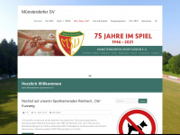 münsterdorfer-sv.de Webseite Vorschau