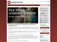 musiklizenz.net Webseite Vorschau