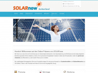 solarnow.ch Webseite Vorschau