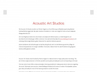 acousticartstudios.com Webseite Vorschau