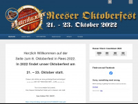 oktoberfest-rees.de Webseite Vorschau