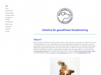 gewaltfreies-hundetraining.ch Webseite Vorschau