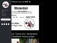 koi13.de Webseite Vorschau