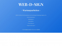 web-d-sign.ch Webseite Vorschau