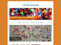 1000kraniche.wordpress.com Webseite Vorschau