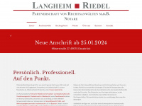 langheim-riedel.de Webseite Vorschau