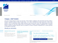 net4gas.cz Webseite Vorschau