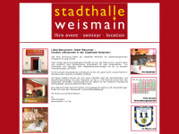 stadthalle-weismain.de Webseite Vorschau