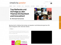 simplicity-speaker.ch Webseite Vorschau