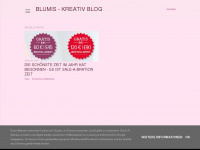blumis-kreativ.de Webseite Vorschau