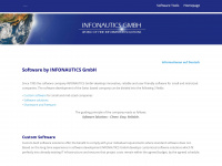 infonautics-software.ch Webseite Vorschau