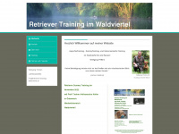 retriever-training-waldviertel.at Webseite Vorschau