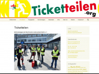 ticketteilen.org Webseite Vorschau