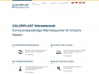 calorplast-waermetechnik.de Webseite Vorschau