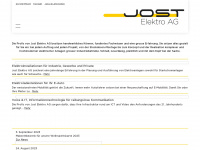jostelektro.ch Webseite Vorschau