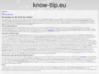 know-ttip.eu Webseite Vorschau