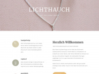 lichthauch.com Webseite Vorschau