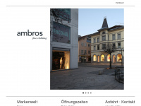 ambros-fashion.at Webseite Vorschau