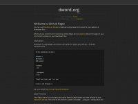 dword.org Webseite Vorschau
