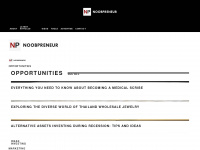 noobpreneur.com Webseite Vorschau
